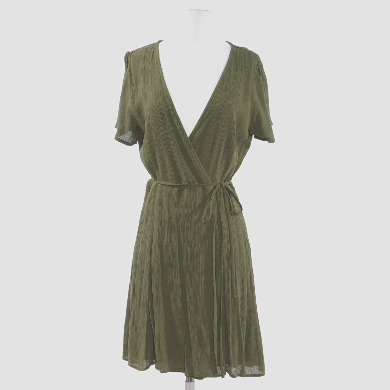 Harbor Point Olive Green Wrap Dress ...